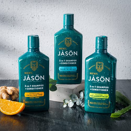 Jason Men's Refreshing 2-in-1 Shampoo and Conditioner, 12 oz - Image 9