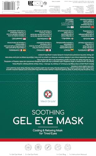 Medi Grade Cooling Eye Mask for Puffy Eyes, Allergies, Sinuses - Reusable Gel Eye Mask and Cooling Eye Pads with Thermo-Bag for Dark Circles, Hangovers and Migraine Relief - Cold Eye Mask - Image 10