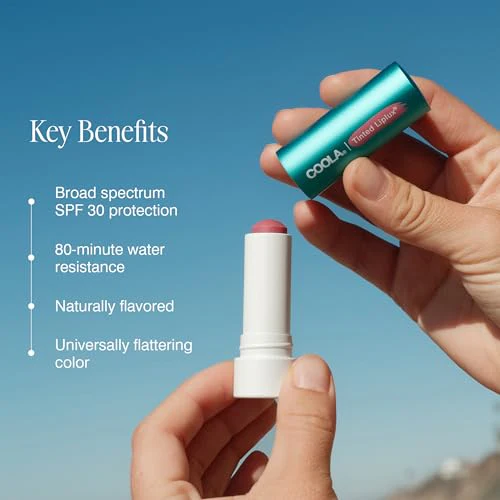 COOLA Organic Liplux Tinted Lip Balm and Sunscreen with SPF 30, Dermatologist Tested Lip Care for Daily Protection, Vegan and Gluten Free, 0.15 Oz - Image 3