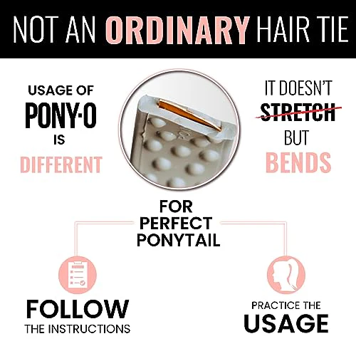 2 Medium PONY-Os for Fine to Normal Hair or Slightly Thick Hair (Black and Copper) - Image 5