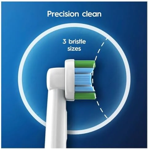 Oral-B Precision Clean Electric Toothbrush Head with CleanMaximiser Technology, Excess Plaque Remover, Pack of 12 Toothbrush Heads, Suitable for Mailbox, White - Image 4