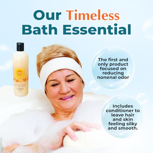 Deodorizing Citrus Plus Elder Shampoo and Body Wash by BoaVida with new leak-proof cap, Soap Made with Persimmon to Treat the Presence of Nonenal and Remove Old Person Smell, 16 oz - Image 3