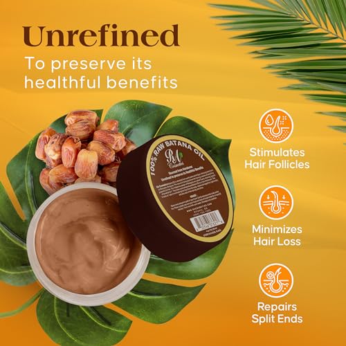 RA Cosmetics Natural Unrefined Batana Oil for Hair Growth & Repair | Nourishing Moisturizer for Damaged Hair - Strengthening Conditioner from Honduras, 4 oz - Image 3