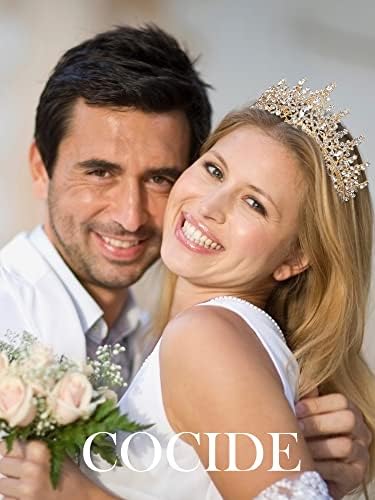 COCIDE Silver Tiara and Crown for Women Crystal Queen Crowns Rhinestone Princess Tiaras for Girl Bride Wedding Hair Accessories for Bridal Birthday Party Prom Halloween Cos-play Costume Christmas - Image 2