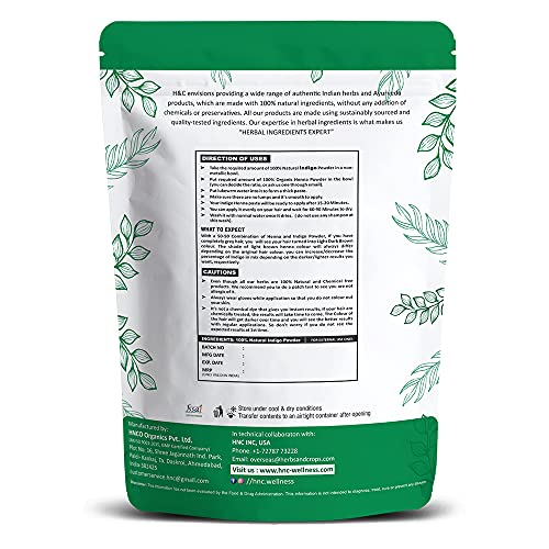 100% Natural Indigo Powder for Hair- 1 KG (2.2 LB) Value Pack - For coloring hair from brown to black naturally - Image 2