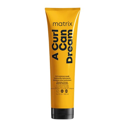 Matrix A Curl Can Dream Rich Mask, Hydrating & Deep Conditioning Leave-In Mask, Curly & Coily Hair, Sulfate & Paraben Free, Preserves Curl Pattern, Packaging May Vary