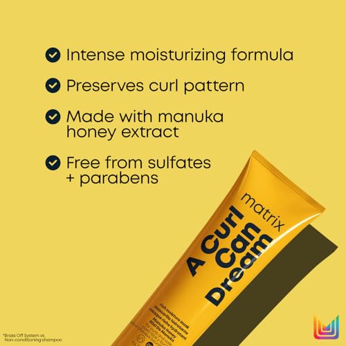 Matrix A Curl Can Dream Rich Mask, Hydrating & Deep Conditioning Leave-In Mask, Curly & Coily Hair, Sulfate & Paraben Free, Preserves Curl Pattern, Packaging May Vary - Image 4