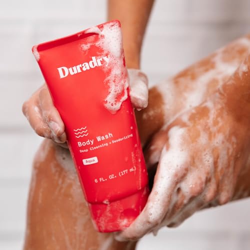 Duradry Deodorizing Body Wash for Women and Men- Hydrating Body Wash Soap for Odor, Deep Cleansing, Nourishes and Moisturizes Skin, Odor-Control Wash, Natural Ingredients - Aqua Fragrance, 6 Fl Oz - Image 4