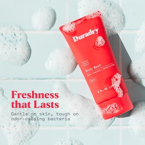 Duradry Deodorizing Body Wash for Women and Men- Hydrating Body Wash Soap for Odor, Deep Cleansing, Nourishes and Moisturizes Skin, Odor-Control Wash, Natural Ingredients - Aqua Fragrance, 6 Fl Oz - Image 5