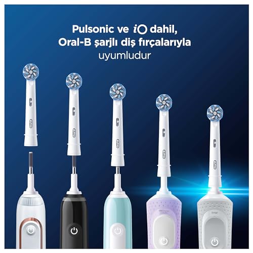Oral-B Pro Sensitive Clean Electric Toothbrush Head, X-Shaped & Extra Soft Bristles for Gentle Brushing & Plaque Removal, Pack of 6 Toothbrush Heads, White - Image 5