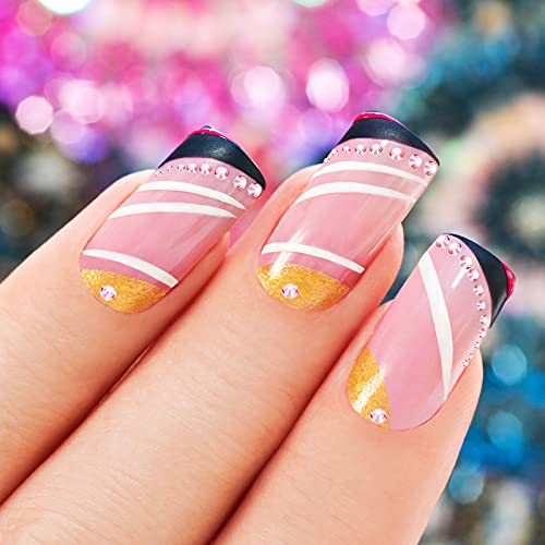 Bememo 3456 Pcs Crystals Diamond Rhinestones AB Clear Flat Back Round Gems Flatback Glass Mixed Size Crystals Gems for Crafts Clothes Shoes Makeup Bags Decor, 6 Sizes(Pink) - Image 5