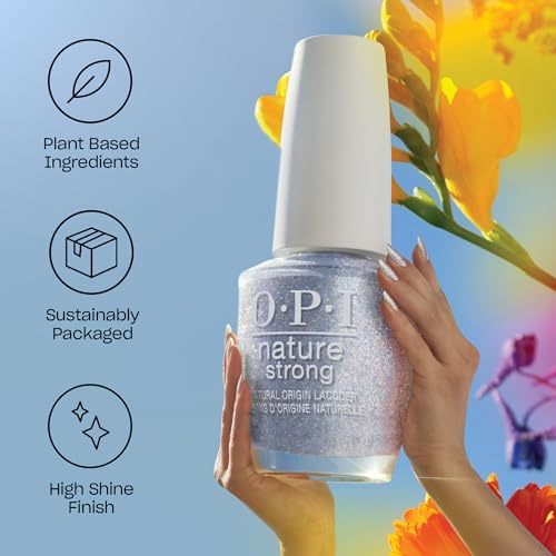 OPI Nature Strong Natural Origin Nail Polish | Opaque Bright Purple Lilac Crème Eco-Friendly Nail Polish | Plant Based, Vegan, Cruelty Free - Image 2