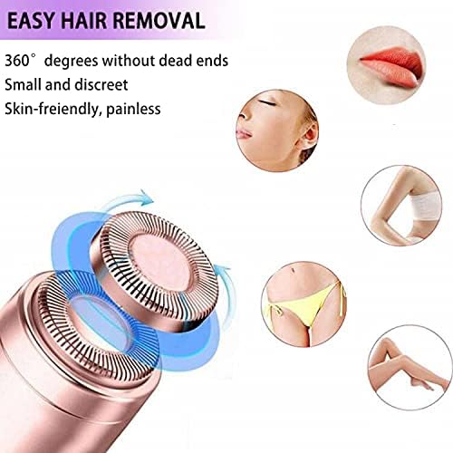 Facial Hair Remover Replacement Heads for Generation 1 Finishing Touch Flawless Facial Hair Removal Tool for Women,18K Gold-Plated Rose Gold 4 Count,First Generation by BECHY. - Image 6
