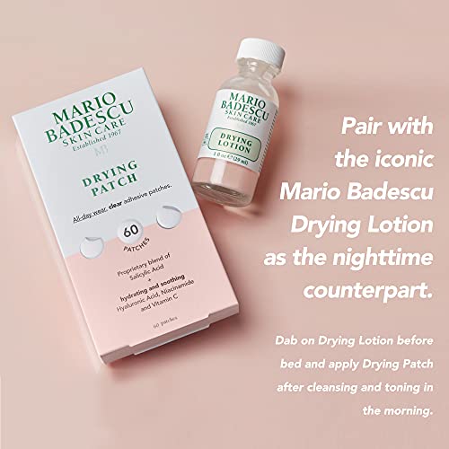 Mario Badescu Drying Patch Blemish Covering, Invisible Spot Treatment, Absorbing All Day Polymer Adhesion with Vitamin C, Vegan & Cruelty Free, Strong Hold (60 Patches, 12mm), Clear - Image 7