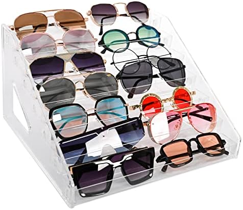 Sunglasses Organizer - Clear Eyeglasses Display stand - Eyeglasses Storage - For Glasses Tabletop Holder Stand(7 Layer)