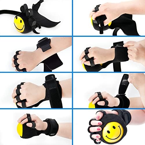 Anti-spasticity Ball Splint Hand Finger for Hand Stroke Hemiplegia Finger Recovery Spasm Dystonia Hemiplegia Finger Training Hand Functional Impairment for Children and Men and Women (Medium) - Image 7