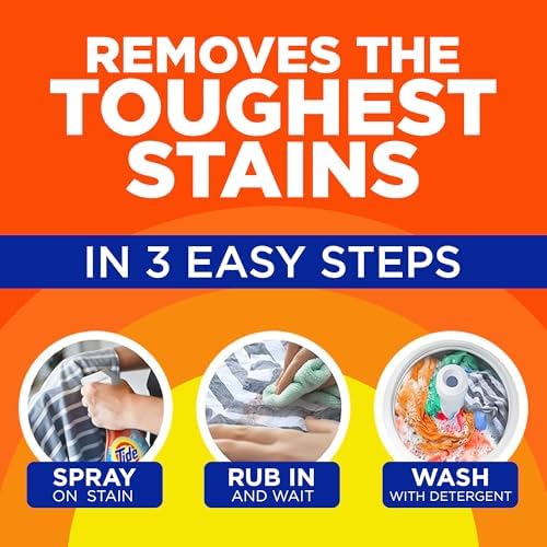 Tide Laundry Stain Remover with Oxi, Rescue Clothes, Upholstery, Carpet and more from Tough Stains, Stain Treater, 22 Fl Oz (Pack of 4) - Image 5