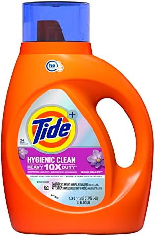 Tide Hygienic Clean Heavy 10X Duty Laundry Detergent Liquid, Spring Meadow, 24 Loads, 37 Fl Oz, He Compatible - Image 2