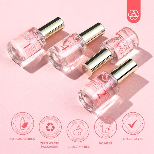 SAVILAND Dip Powder Liquid Set 15 ml/0.5 oz,10 Pcs Nail Dip Liquid Set with Base/Top Coat, Activator Brush Saver Acrylic Gel Dip Nail File Dip Nail Liquid Set No Curing Needed DIY Home Salon Quality - Image 2