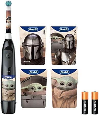 Oral-B Kid's Battery Toothbrush Featuring Star Wars The Mandalorian, for Kids 3+ - Image 9