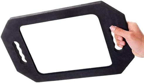 Handle Mirror – Large Hand Mirror with Double Handle - Rectangular Hand Held Mirror with Handle - Lightweight Hair Salon Equipment Hairstylist and Barber Accessories (1Pcs Rectangle) - Image 3