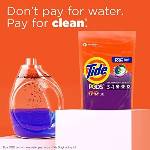 Tide PODS Laundry Detergent Soap Pods, Spring Meadow, 37 Count (Pack of 3 Bag Value Pack), Total 111 Count, HE Compatible - Image 14