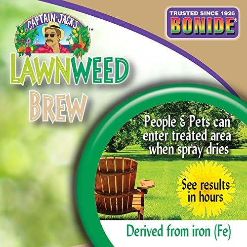 Bonide Captain Jack's Lawnweed Brew, 32 oz Concentrate, Fast-Acting Formula Controls Weeds, Moss, Algae, Lichens & Disease - Image 8