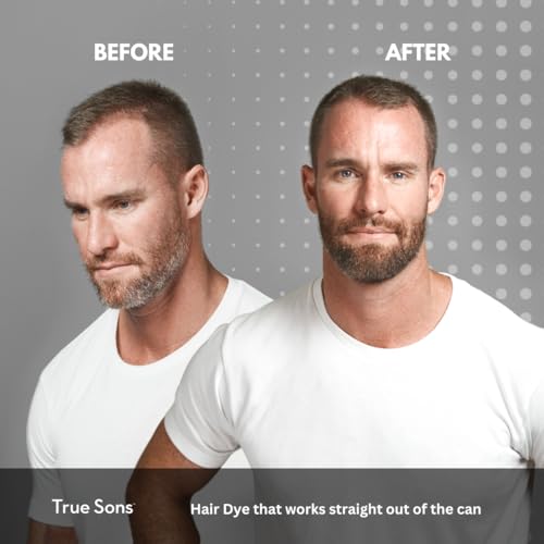 True Sons Hair Dye Foam for Men - Natural Look - Effortless, Multi-Use Dye Kit with Instant Color Booster Applicator, Ammonia-Free Formula For Sensitive Skin, Simpler Hair Dye(3 Bottles, Dirty Blonde) - Image 5