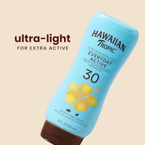 Hawaiian Tropic Everyday Active Lotion Sunscreen SPF 30, 8oz Twin Pack | Hawaiian Tropic Sunscreen SPF 30, Sunblock, Oxybenzone Free Sunscreen, Broad Spectrum Sunscreen Pack, 8oz each - Image 2