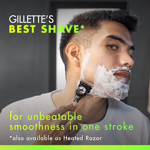 GilletteLabs with Exfoliating Bar by Gillette Razor for Men - 1 Handle, 4 Razor Blade Refills, Holiday Gifts for Men, Includes Premium Magnetic Stand - Image 2