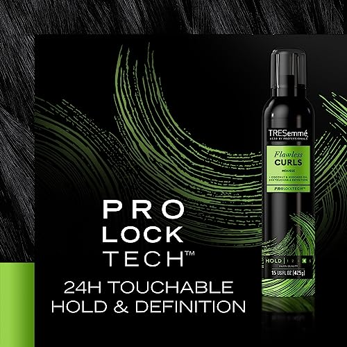 TRESemmé Hair Mousse 2-Pack + Keratin Repair Hair Mask – Flawless Curls Alcohol-Free, Anti-Frizz Hair Products with Heat Protection (3 Piece Set) - Image 8