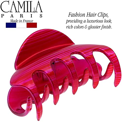 Camila Paris CP3218 French Hair Clip for Women for Thick Hair for Long Curly Wavy Hair, Large, Girls Hair Claw Clips Jaw Styling Hair Accessories for Women, Strong Hold No Slip Grip, Made in France - Image 2