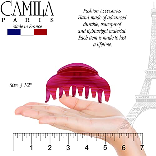 Camila Paris CP3218 French Hair Clip for Women for Thick Hair for Long Curly Wavy Hair, Large, Girls Hair Claw Clips Jaw Styling Hair Accessories for Women, Strong Hold No Slip Grip, Made in France - Image 3