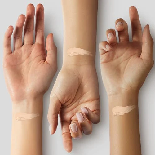 Almay Clear Complexion Acne Foundation Makeup with Salicylic Acid - Lightweight, Medium Coverage, Hypoallergenic, -Fragrance Free, for Sensitive Skin , 200 Buff, 1 fl oz. - Image 4