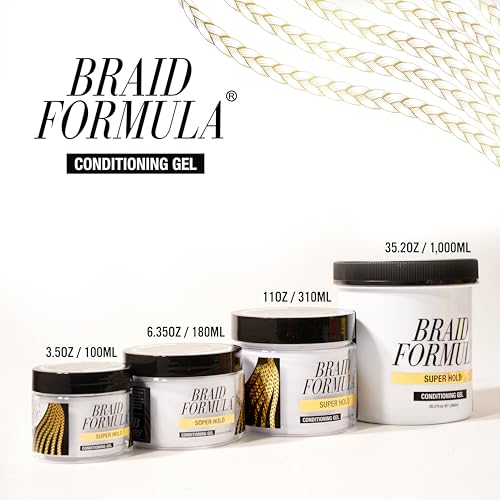 EBIN NEW YORK Braid Formula Conditioning Gel, Super Hold, 11 Oz | Great for Braiding, Twisting, Edges, No Residue, No Flaking, Strong Hold, High Shine, Smoothing with Clean, No Build-up - Image 6