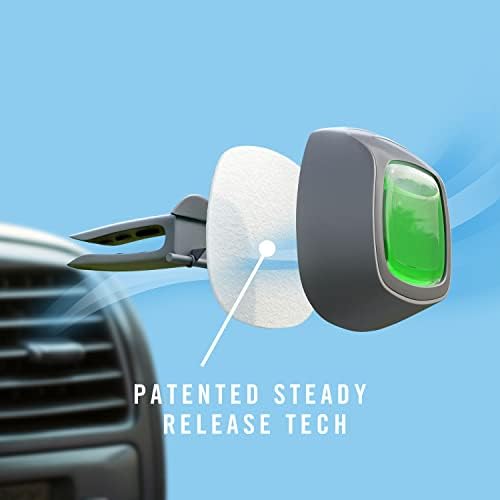 Febreze Car Air Freshener Vent Clip Platinum Ice Scent, .07 oz. Car Vent Clips, Pack of 3 and Stay-Fresh Storage Case - Image 4
