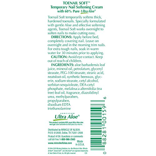 Toenail Soft Temporary Nail Softening Cream for Thick, Hard Toenails with Aloe 1 Oz - Image 7