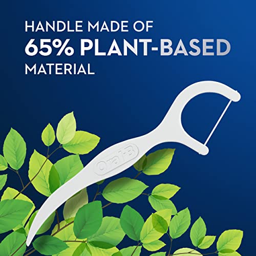 Oral-B eco Sustainable Dental Floss Picks, Mint, 75 Picks (Pack of 4) - Image 6