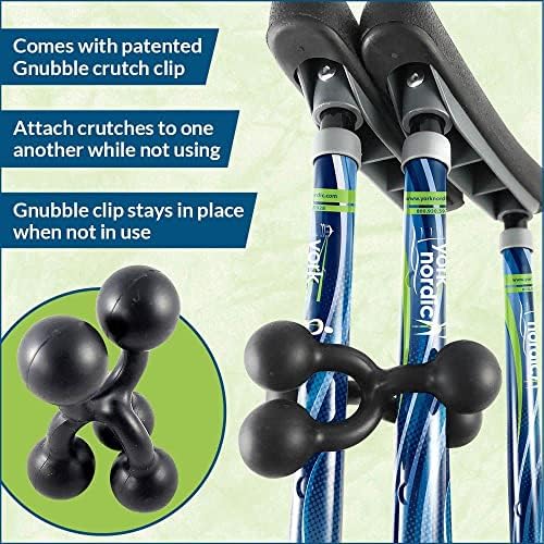 York Nordic - Spring Cushion Crutches Perfect for Sports Injuries and Travel - Heights 4'7" to 6'6" - Adjust Down to 22" for Travel - Image 7