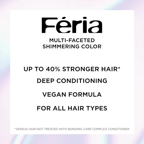 L’Oréal Paris Feria Midnight Bold Multi-Faceted Permanent Hair Dye, One-Step Hair Color Kit for Dark Hair, No Bleach Required, Orchid Glow - Image 4