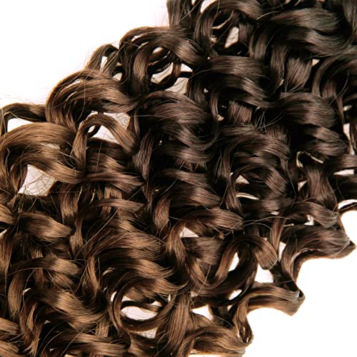 GoGo Curl Crochet hair 18inch Water Wave Crochet hair Ombre Synthetic Bohemian Crochet Braid Deep Wave Braiding hair Extensions (5Packs,1B/4/30) - Image 5