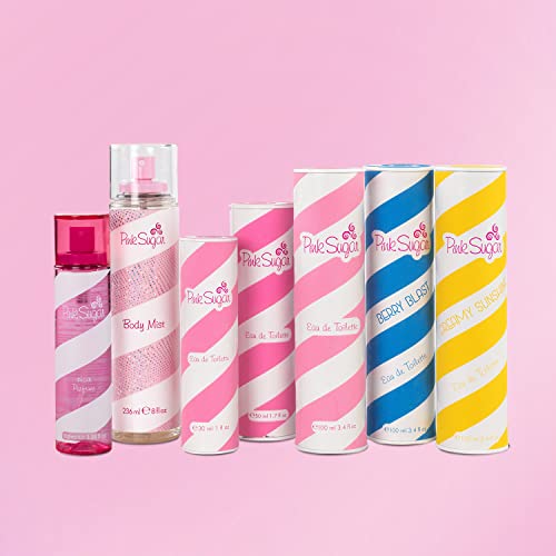 Pink Sugar Creamy Sunshine Fragrance for Women, Eau de Toilette Perfume, Body Mist, Hair Perfume, Floral + Fruity Scent, Notes of Coconut Milk, Mimosa, Vanilla, and Caramel - Image 5