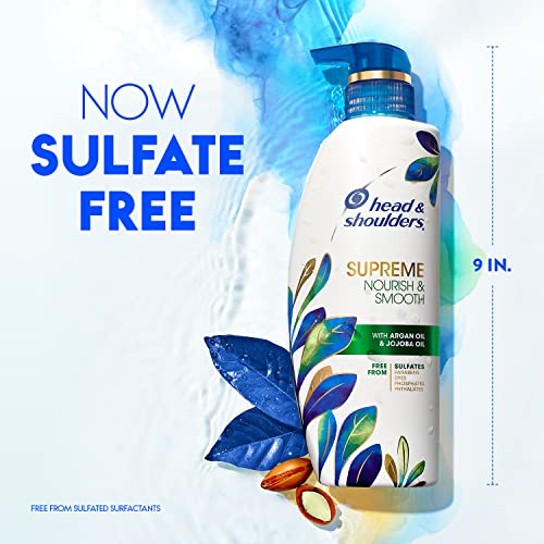 Head & Shoulders Supreme Sulfate Free Nourish & Smooth Shampoo 11.8oz - Image 2