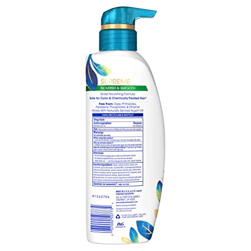 Head & Shoulders Supreme Sulfate Free Nourish & Smooth Shampoo 11.8oz - Image 7