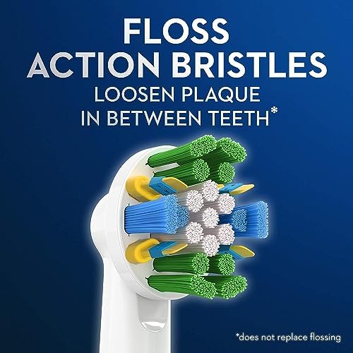 Oral-B Floss Action Replacement Brush Heads for an Oral-B Electric Toothbrush, Pack of 6 - Image 3