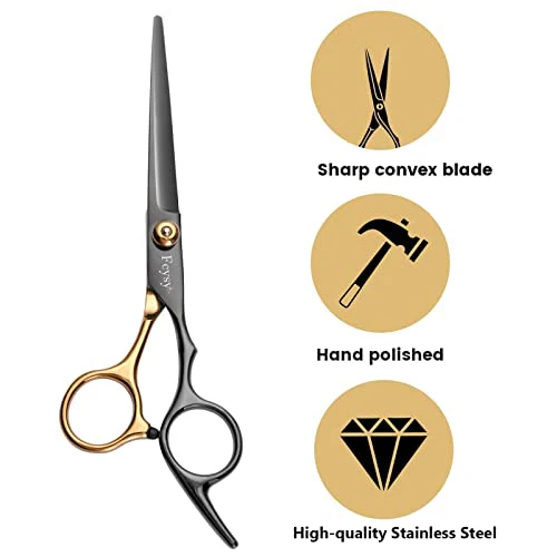 Hair Cutting Scissors Kit, Fcysy Professional Barber Shears Set with Hair Scissors Thinning Shears, Tijeras para Cortar Cabello Haircutting Sheers Hair Cut Blending Salon Scissor for Men Women Pet - Image 3