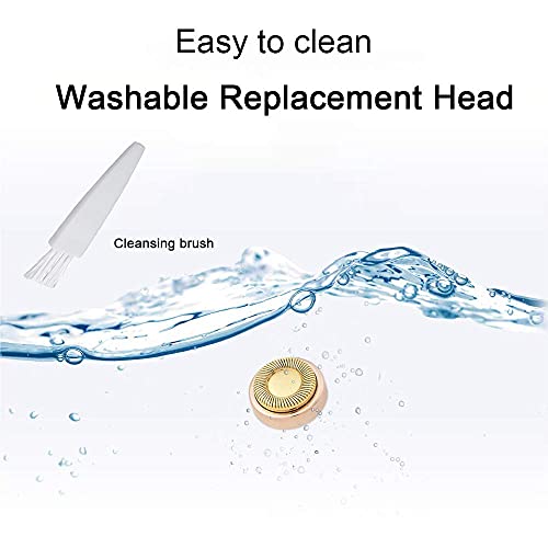 Facial Hair Remover Replacement Heads: Compatible with Finishing Touch Flawless Facial Hair Removal Tool for Women As Seen On TV 18K Gold-Plated Rose Gold (Generation 2 Double Halo) - Image 6