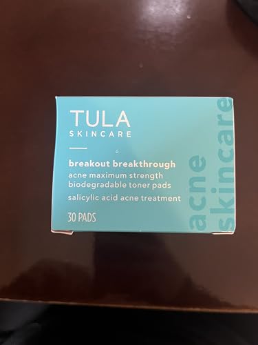 TULA Skin Care Breakout Breakthrough - Acne Maximum Strength Biodegradable Toner Pads, Non-Alcohol, Acne & Blemish Fighting, Soothes & Brightens Marks, 30 Pads - Image 4