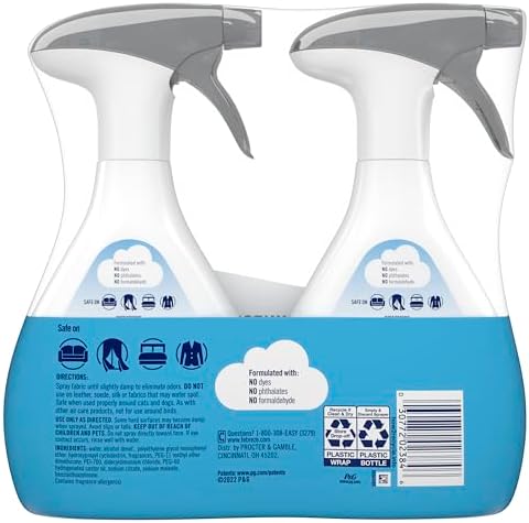 Febreze Fabric Spray, Odor Fighter for Strong Odor, Refresher Spray PLUS with Clean Scent, 16.9 oz (2 Count) - Image 2