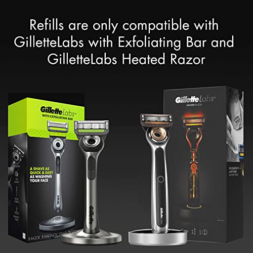 Gillette Labs with Exfoliating Bar Razor Refills for Men , 6 Razor Blade Refills and 7oz Rapid Foaming Shave Gel - Image 6